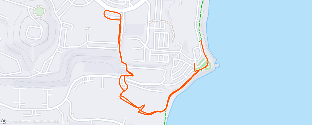 Map of the activity, Afternoon Hike