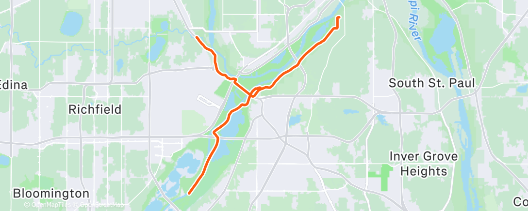 Map of the activity, Morning Ride