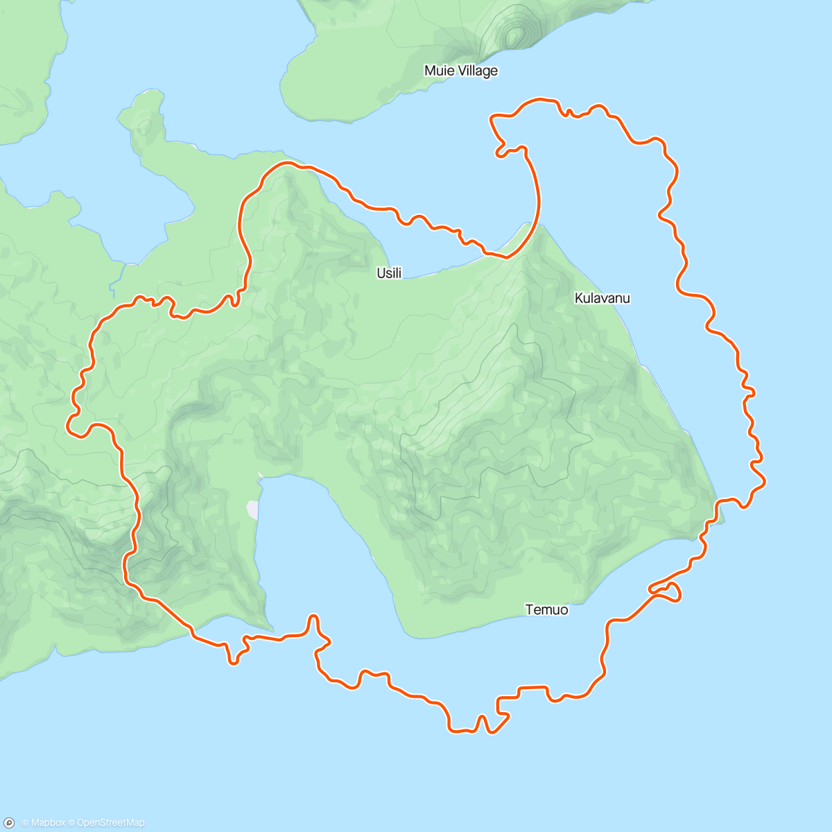 Map of the activity, Zwift - 2 hr endurance in Watopia