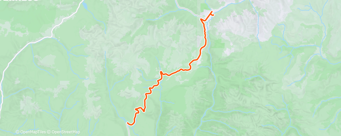 Map of the activity, Ride to birthday party