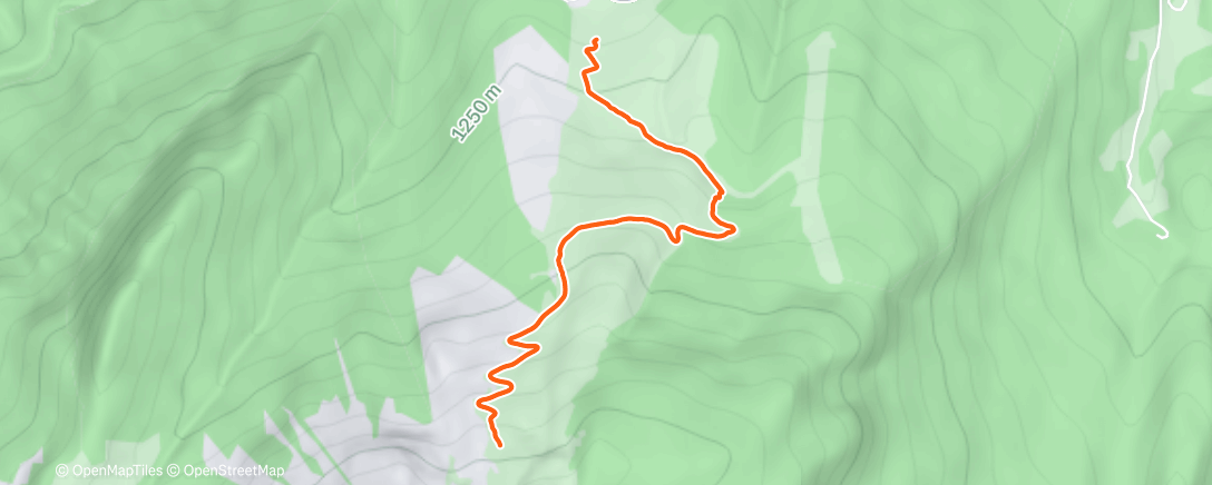 Map of the activity, Ski de randonnée le matin