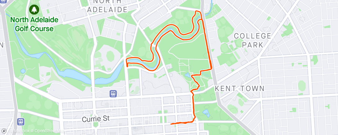Map of the activity, Lunch Run: Mal’s Loop