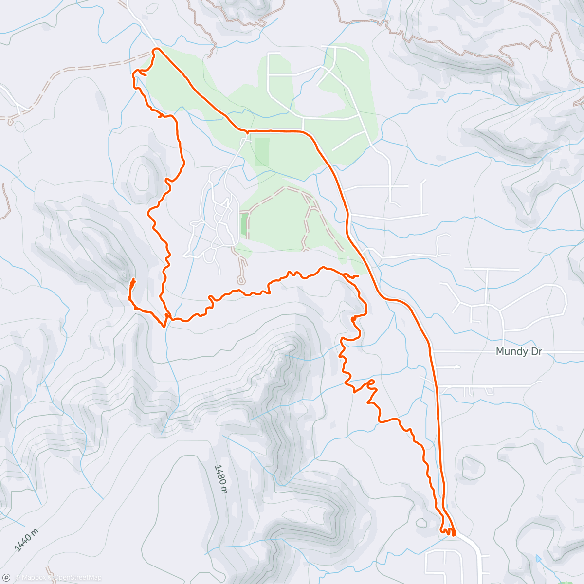 Map of the activity, Del Sol Trail Run