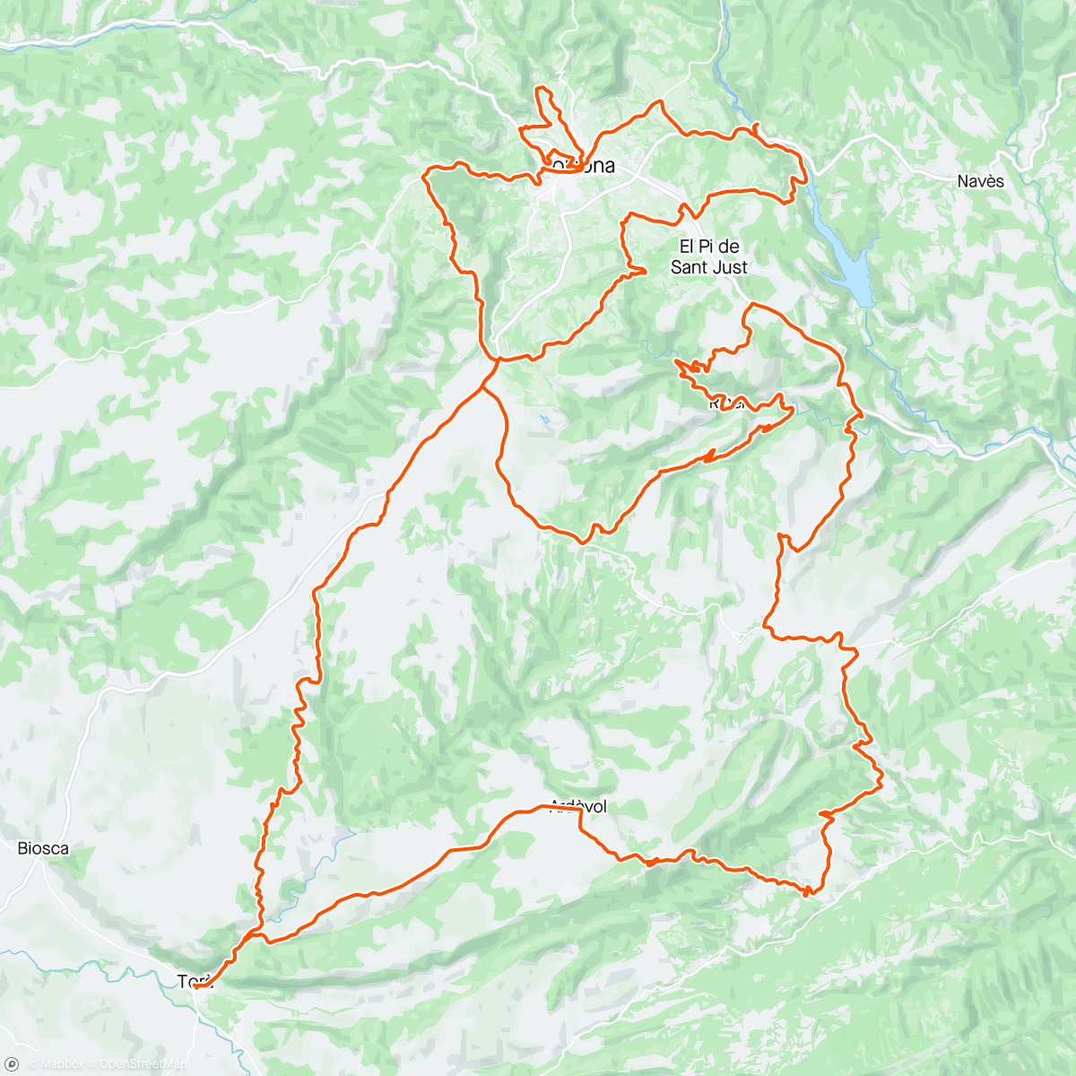 Map of the activity, Pinós - Roubaix (versió covards)