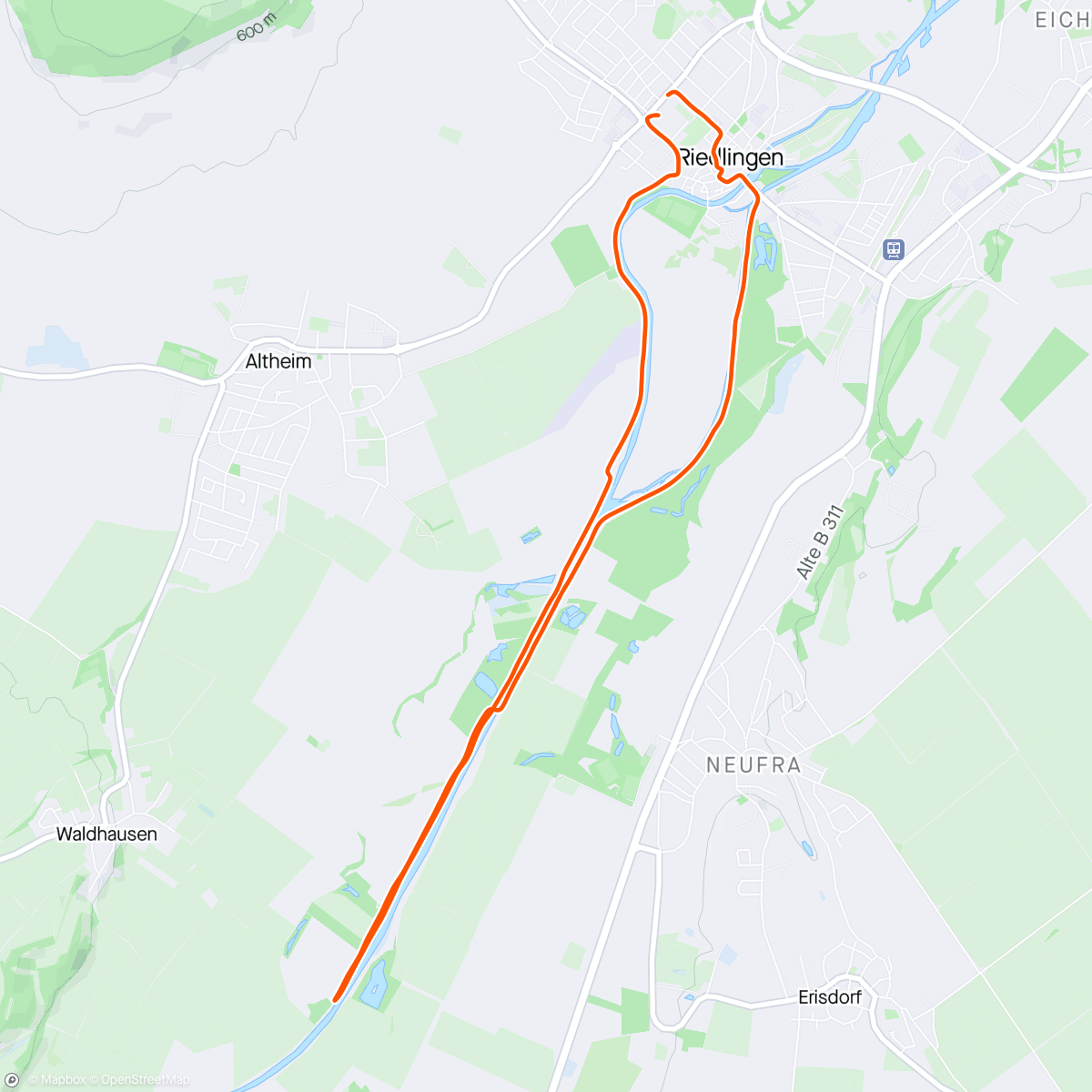 Map of the activity, Einst lief ich am Ufer der Donau entlang...