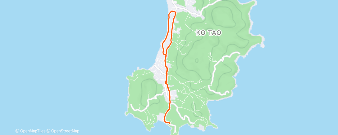 Map of the activity, Island Run #3