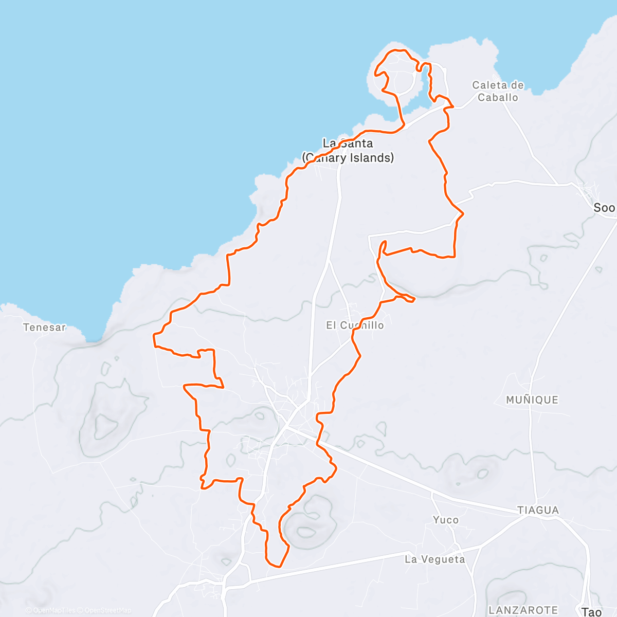 Map of the activity, Afternoon Mountain Bike Ride