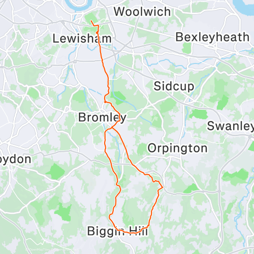 Biggin Hill Bonanza! 46.9 km Road Cycling Route on Strava
