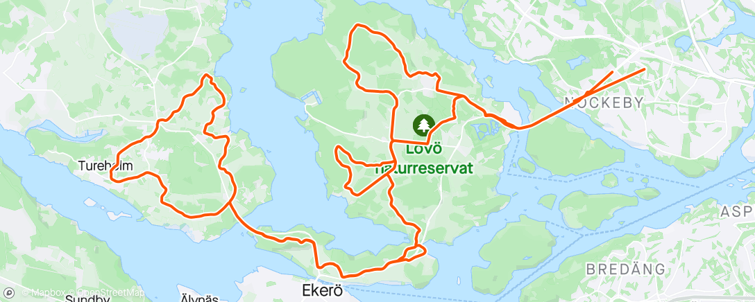 Map of the activity, Grusrunda ute på öarna som uppladdning inför Girot's 1:a etapp 🚴