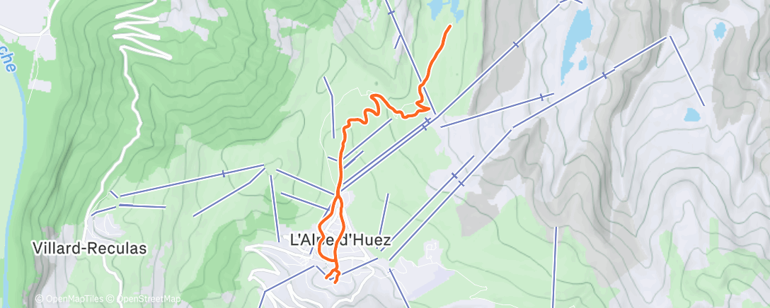 Map of the activity, Lunch Trail Run