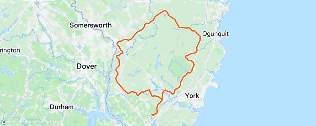 Map of the activity, Afternoon Ride