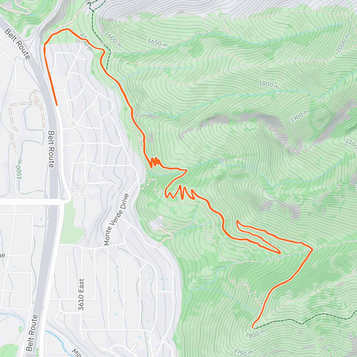 Map of the activity, overlook tuesdays