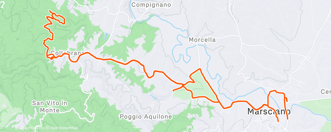 Карта физической активности (Pedalata pomeridiana)