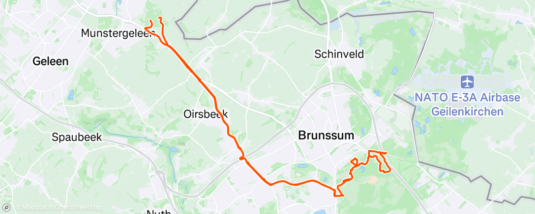 Map of the activity, Morning Ride