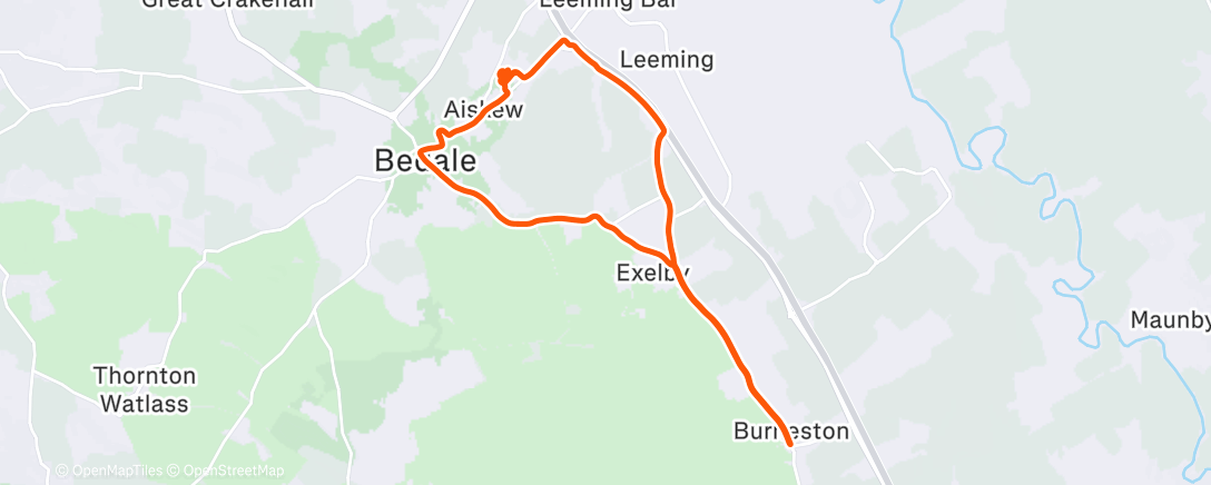 Map of the activity, 3 x 3km off a little float