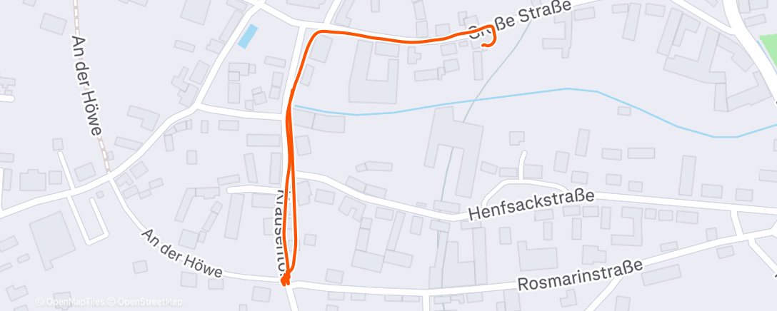Map of the activity, Abendspaziergang