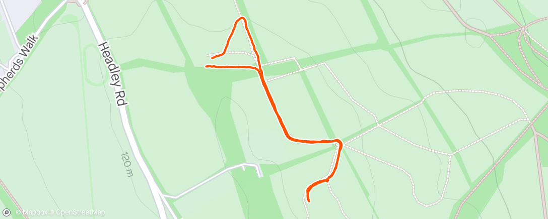 Map of the activity, Centenary Wood Walk