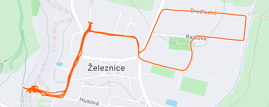 Map of the activity, Lunch Walk