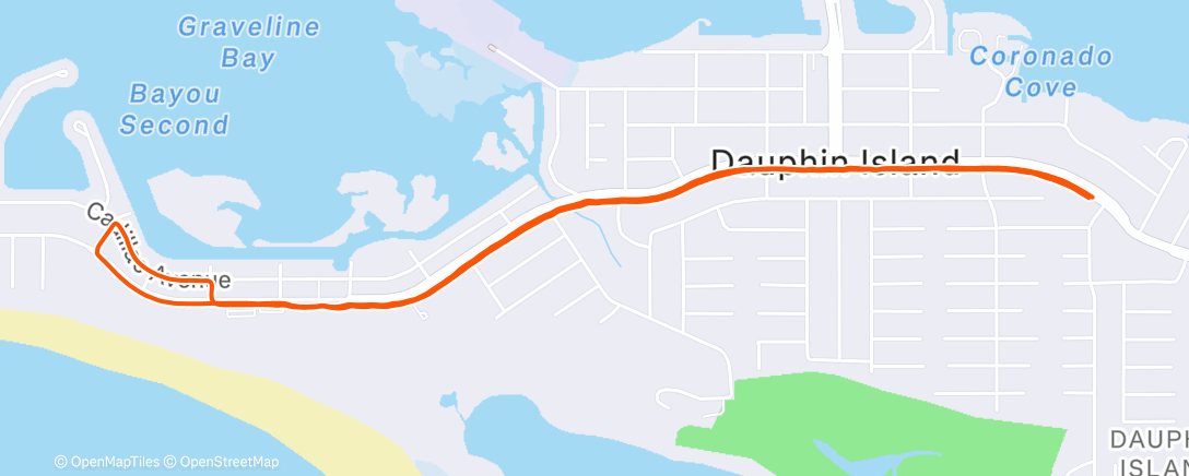 Map of the activity, Lunch Run