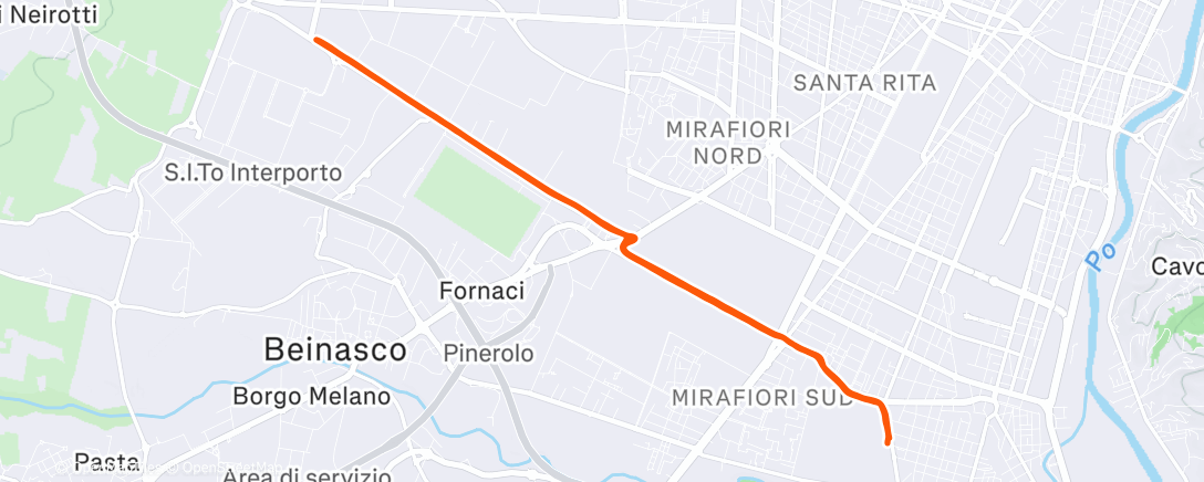 Карта физической активности (Corsa dell'ora di pranzo)