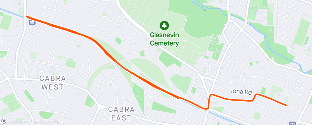 Map of the activity, After Leg Day & Bin Collection Day Run 🥴