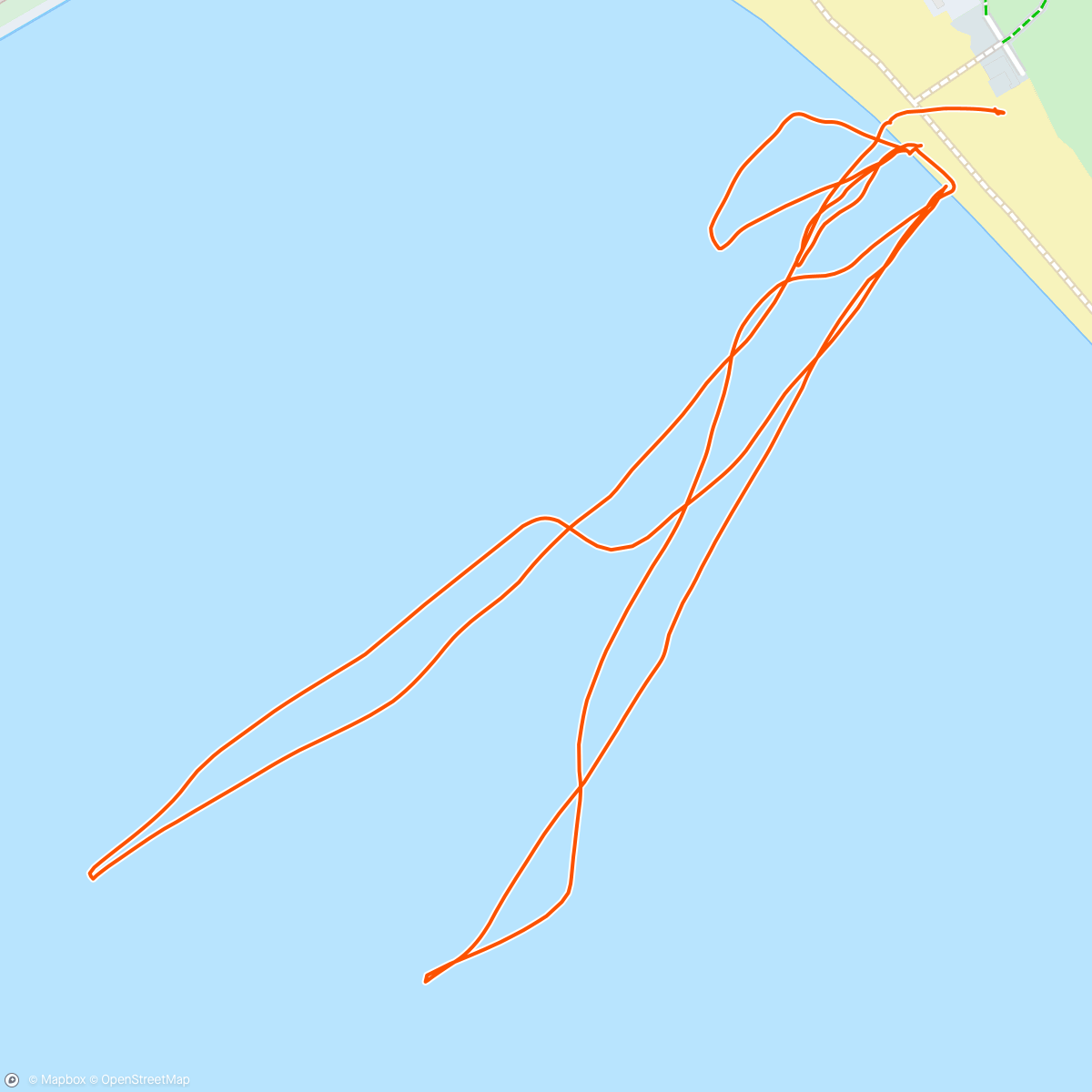 Map of the activity, Wingfoilen + catamaranzeilen