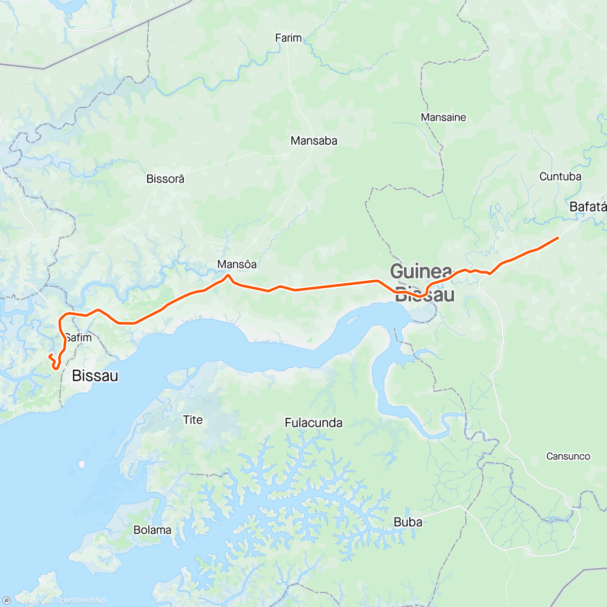 Map of the activity, Bikeaway Tag 979 Sandpisten — Sandy roads