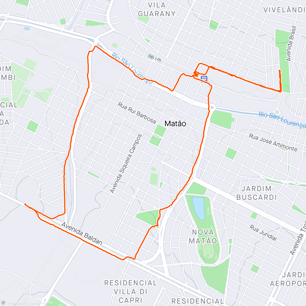 Карта физической активности (Caminhada)