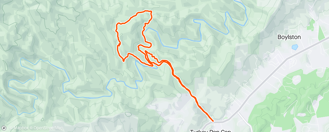Map of the activity, type 2 fun and hike a bikes
