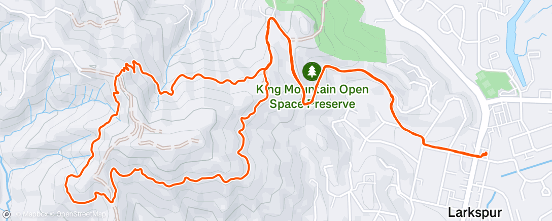 Map of the activity, Morning Hike