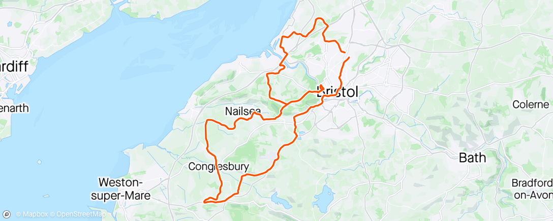Map of the activity, Wed Not Cheddar w/ 60k solo