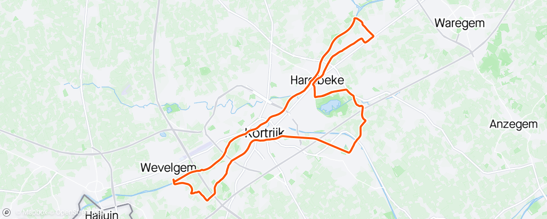Map of the activity, Pre-race drill Circuit Wallonie (race #17)