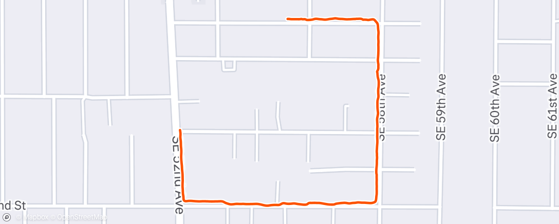 Map of the activity, Evening Walk