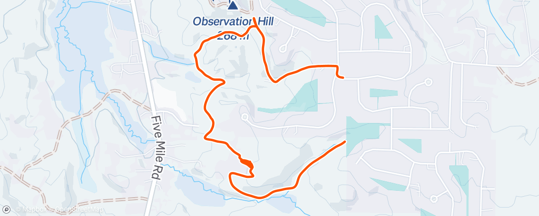 Map of the activity, Morning Nordic Ski