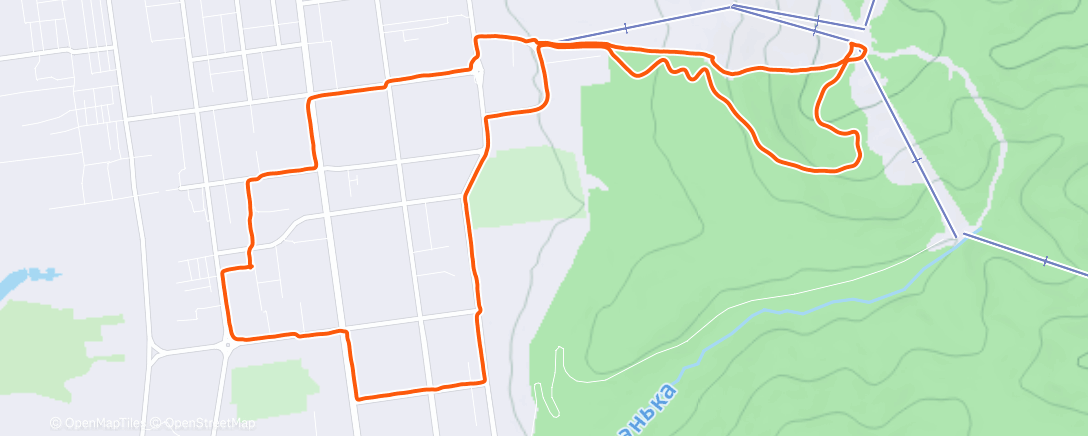 Map of the activity, Кросс 101 мин✅