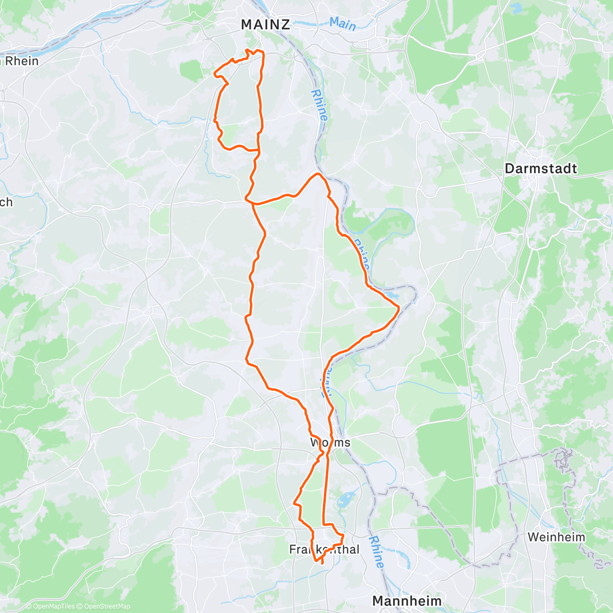 Map of the activity, Decathlon Mainz (im Gutenberg-Center) :-)