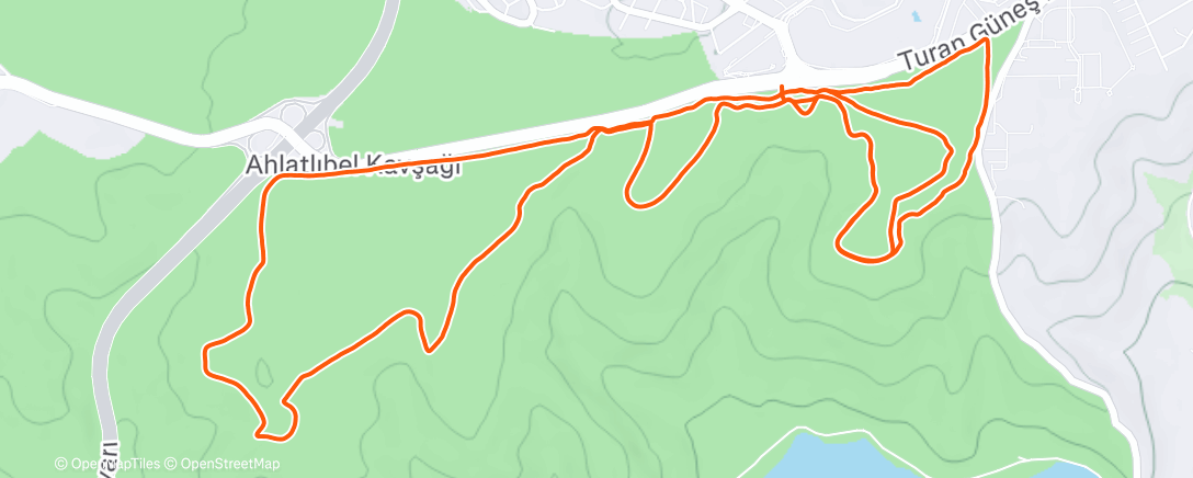 Map of the activity, Morning Run