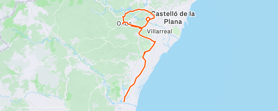 Карта физической активности (Morning Ride)