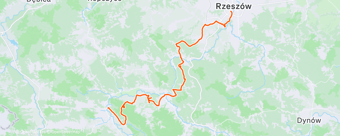 Map of the activity, Morning Ride