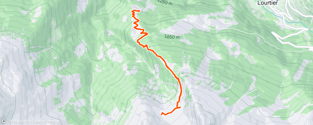 Map of the activity, Morning Hike
