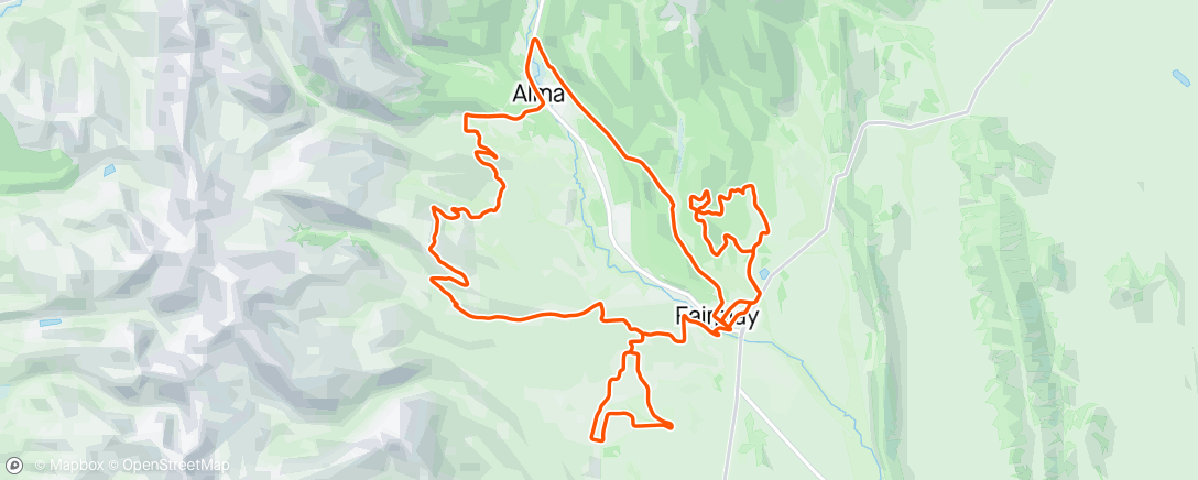 Map of the activity, Fairplay Gravel