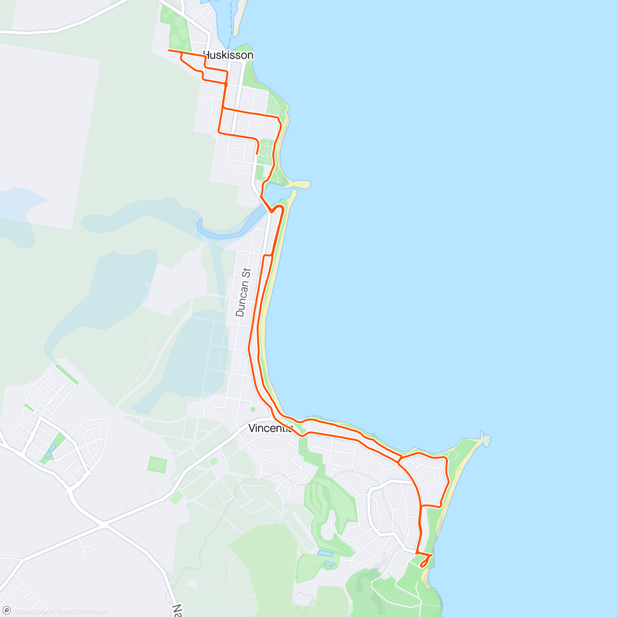 Map of the activity, Scenic Holiday Ride