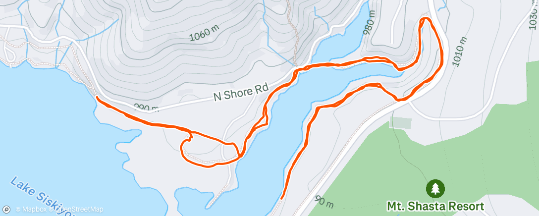 Map of the activity, Morning Run