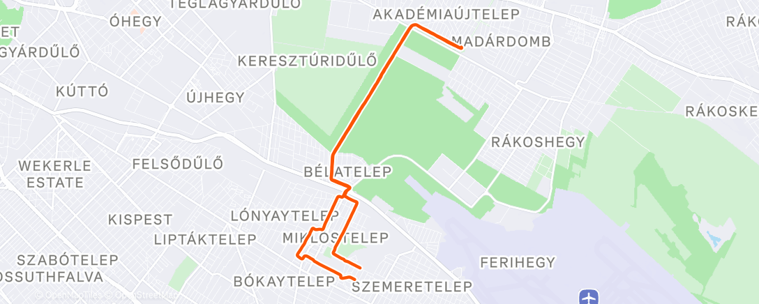Map of the activity, Boldog Karácsonyt futi🎄