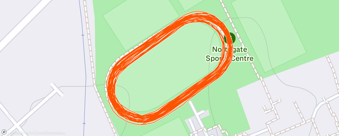 Map of the activity, Jaffa track session
