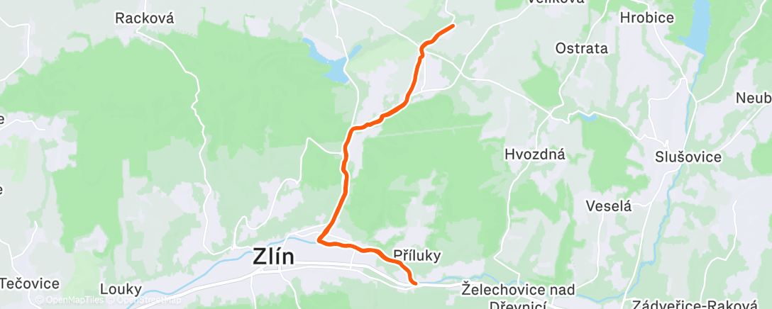 Map of the activity, Morning Run