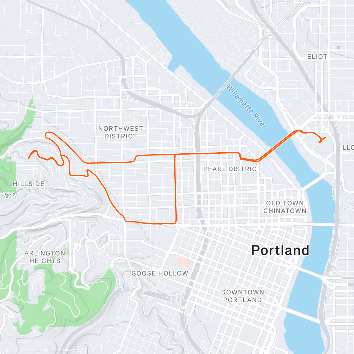 Карта физической активности (Blazers win!)