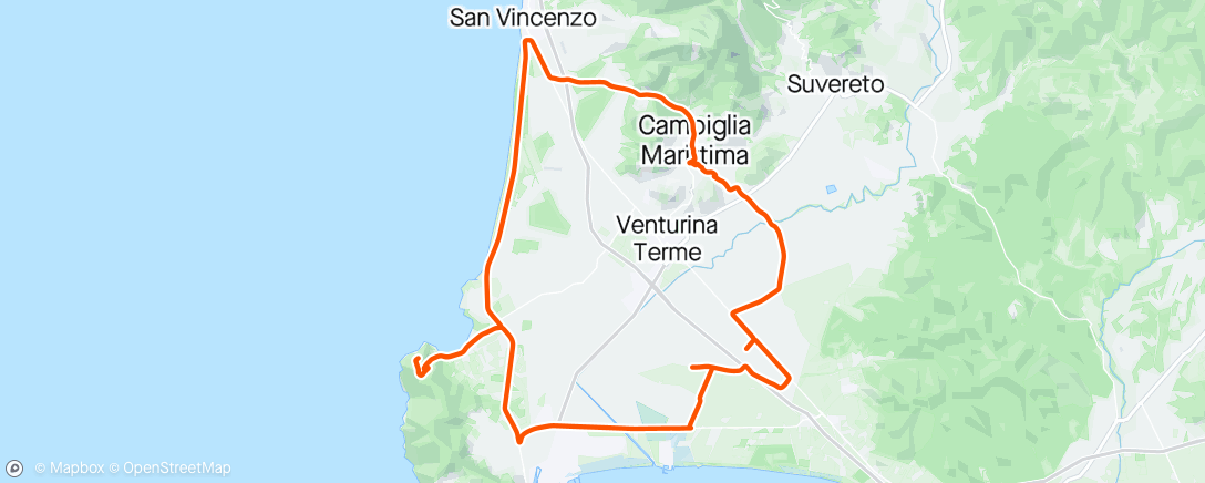 Map of the activity, 4 giorno Populonia e dintorni