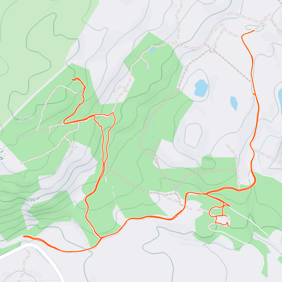 Map of the activity, Dungarthill