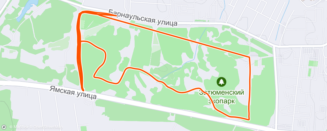 Map of the activity, Lunch Run